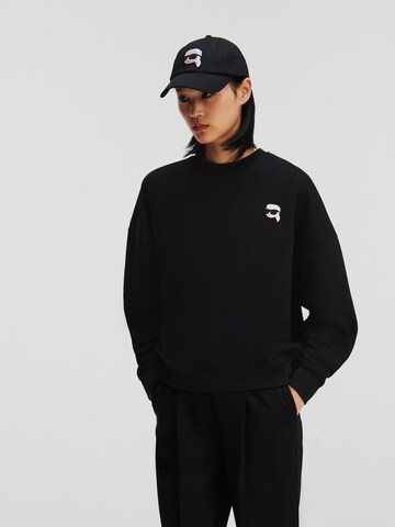 Karl Lagerfeld Sweatshirt in Schwarz: predná strana