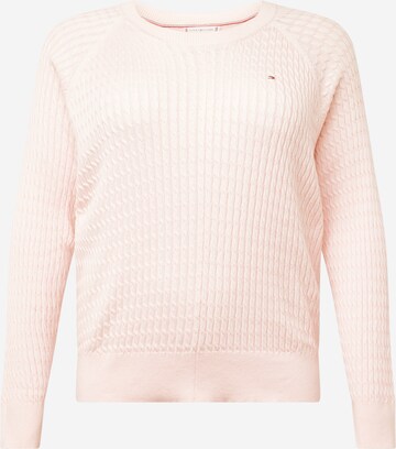 Tommy Hilfiger Curve Pullover i pink: forside