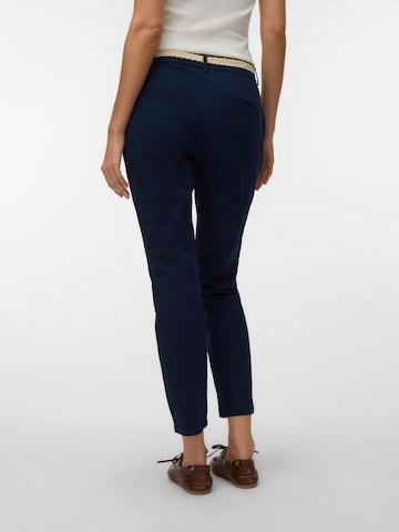 VERO MODA Tapered Chino 'VMFIEBY' in Blauw
