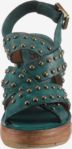 A.S.98 Strap Sandals in Green