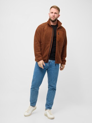 Derbe Fleece Jacket 'Kuschelby' in Brown