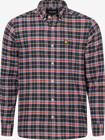 Lyle & Scott Button Up Shirt in Grey: front