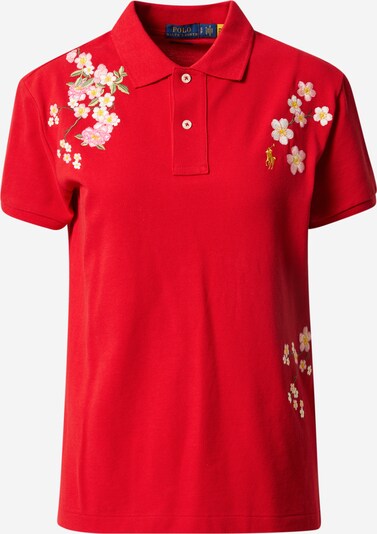 Polo Ralph Lauren T-Krekls, krāsa - Zelts / gaiši rozā / ugunssarkans / balts, Preces skats