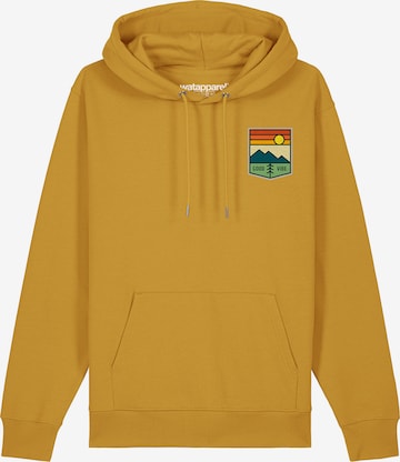 Watapparel Sweatshirt ' Good Vibe ' in Geel: voorkant