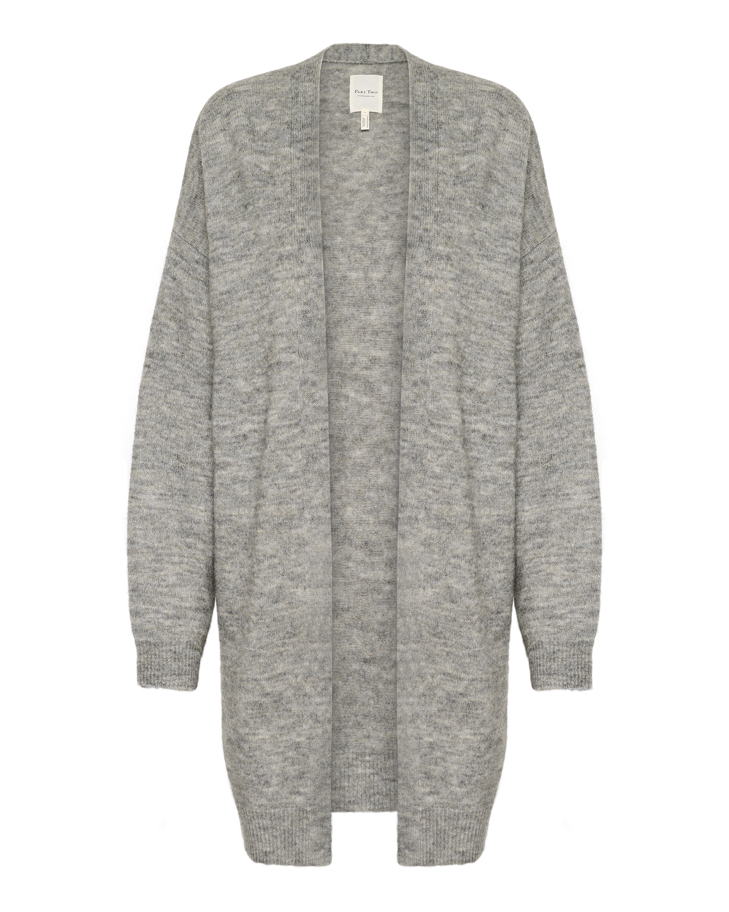 Part Two Strickjacke 'Leanni' in Grau: Vorderseite