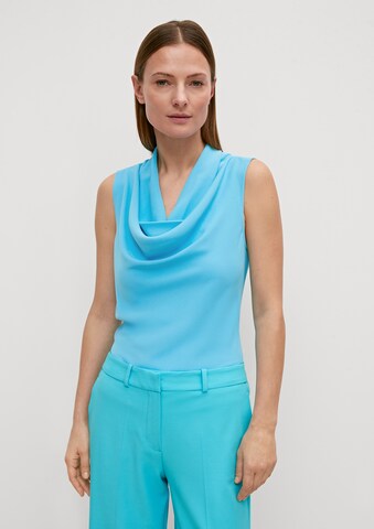 COMMA Blouse in Blauw: voorkant