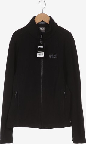 JACK WOLFSKIN Sweatshirt & Zip-Up Hoodie in 5XL in Black: front