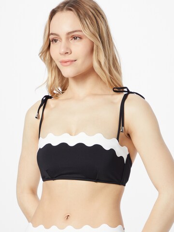 Seafolly Bandeau Bikinitop in Schwarz: predná strana