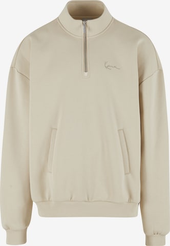 Sweat-shirt Karl Kani en beige : devant