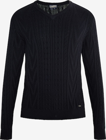 Pull-over DreiMaster Vintage en noir : devant