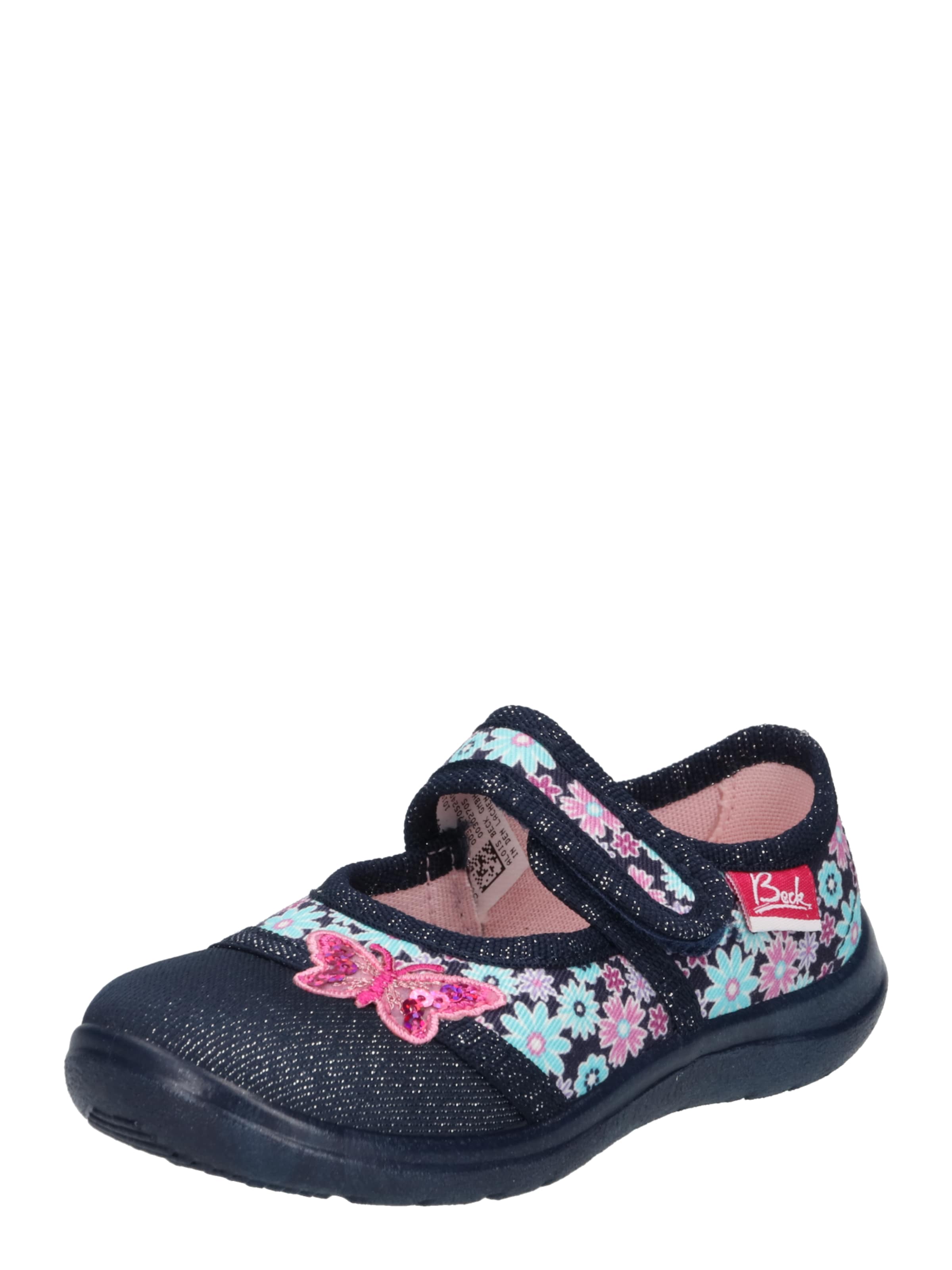 BECK Házi cipő 'Beauty' - kék: elől