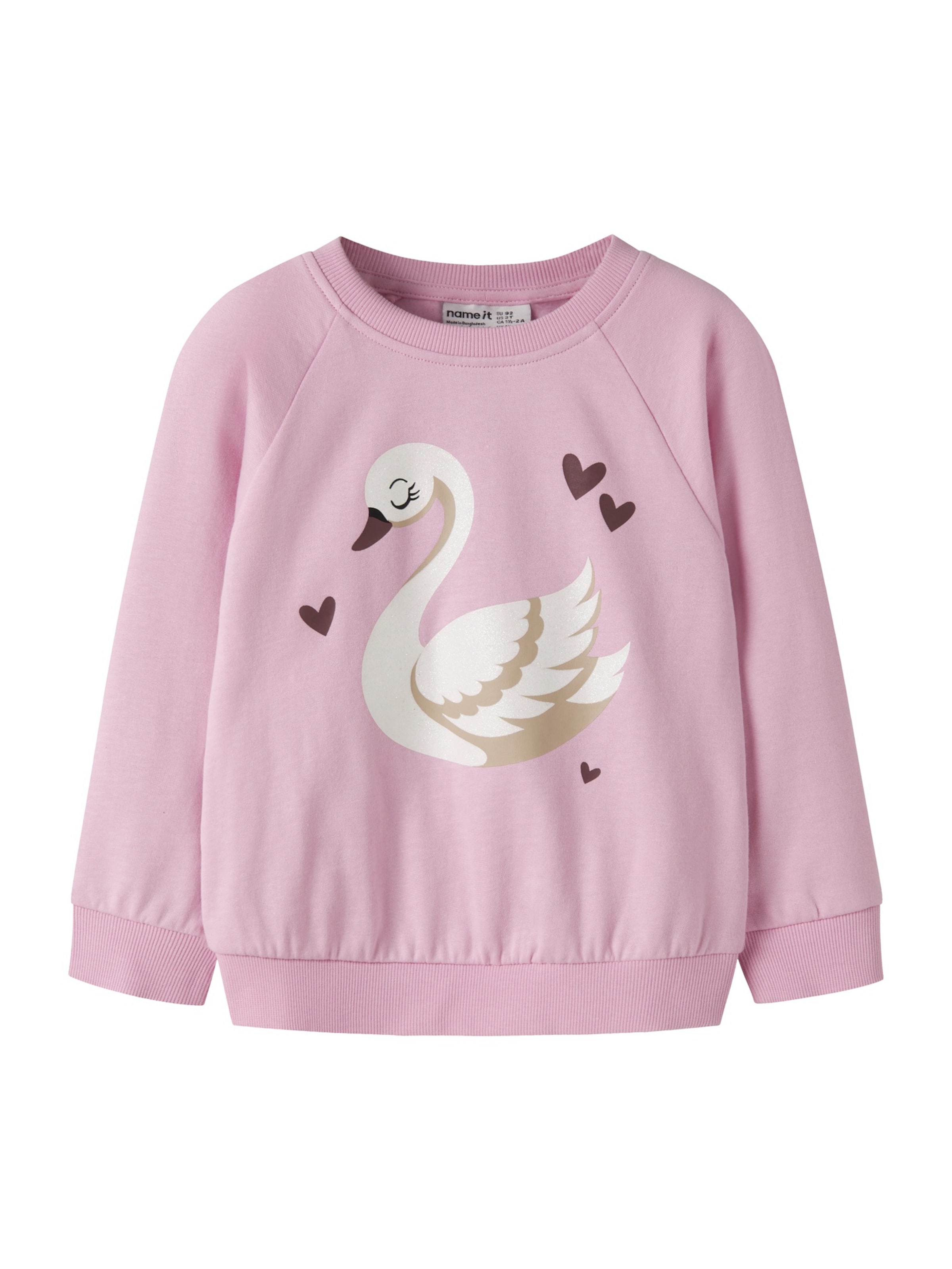 Felpa 'NMFVenus' di NAME IT in rosa: frontale
