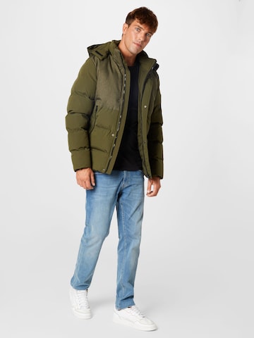 BLEND Winter jacket in Green