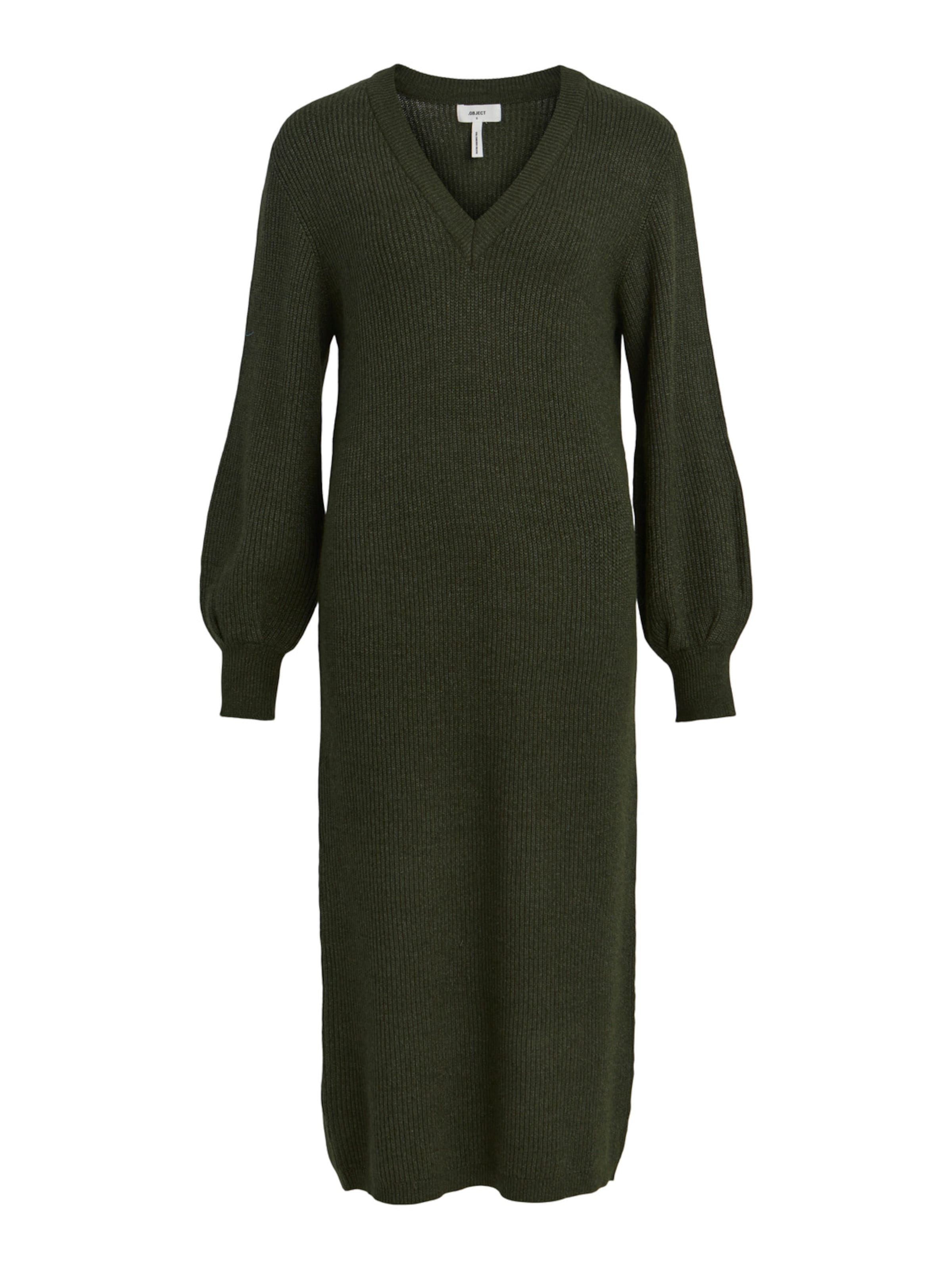 OBJECT - Vestido de punto 'Malena' en negro: frente