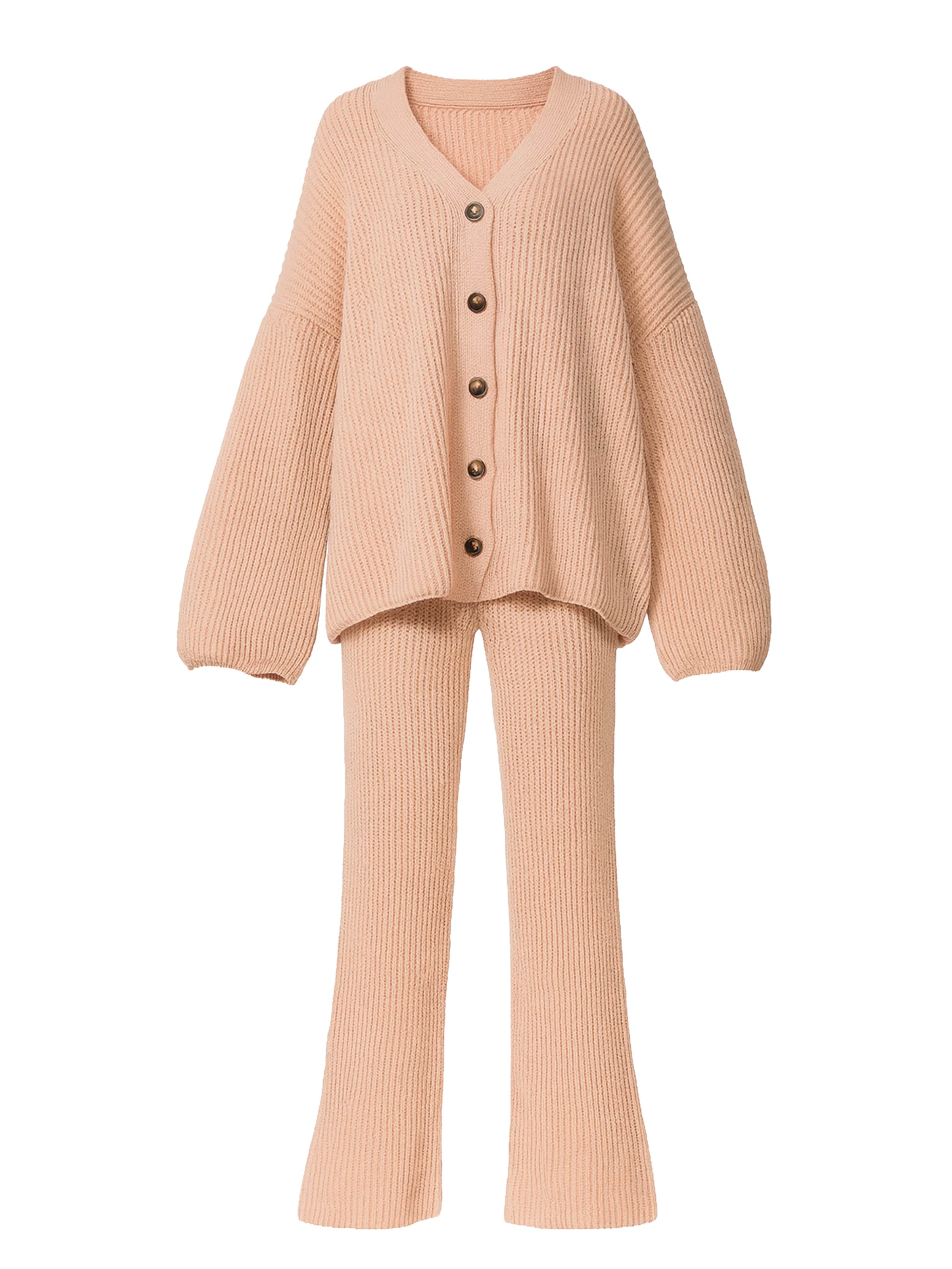 Elara Hausanzug in Beige: Vorderseite