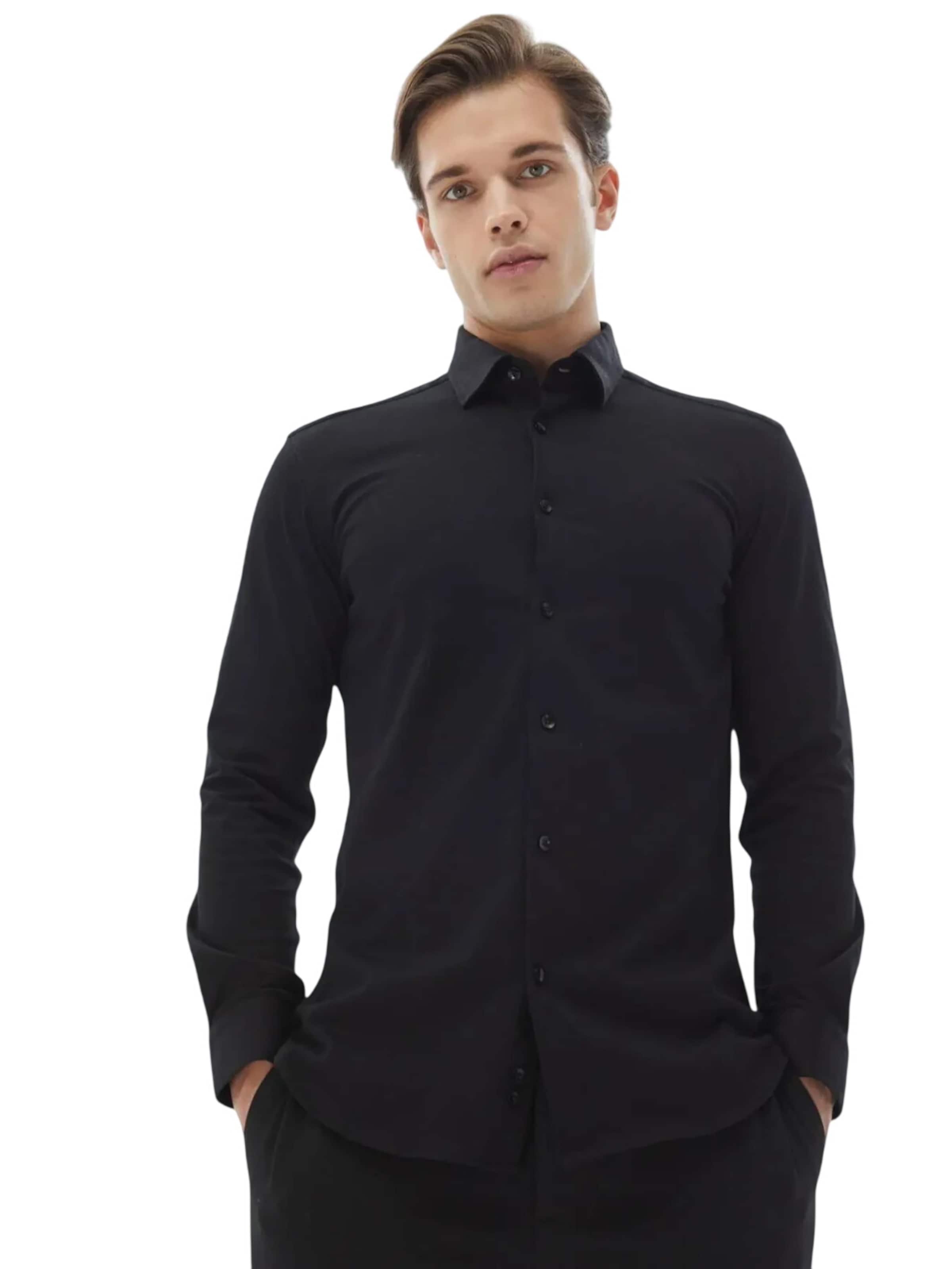 KİP Regular fit Button Up Shirt in Black: front