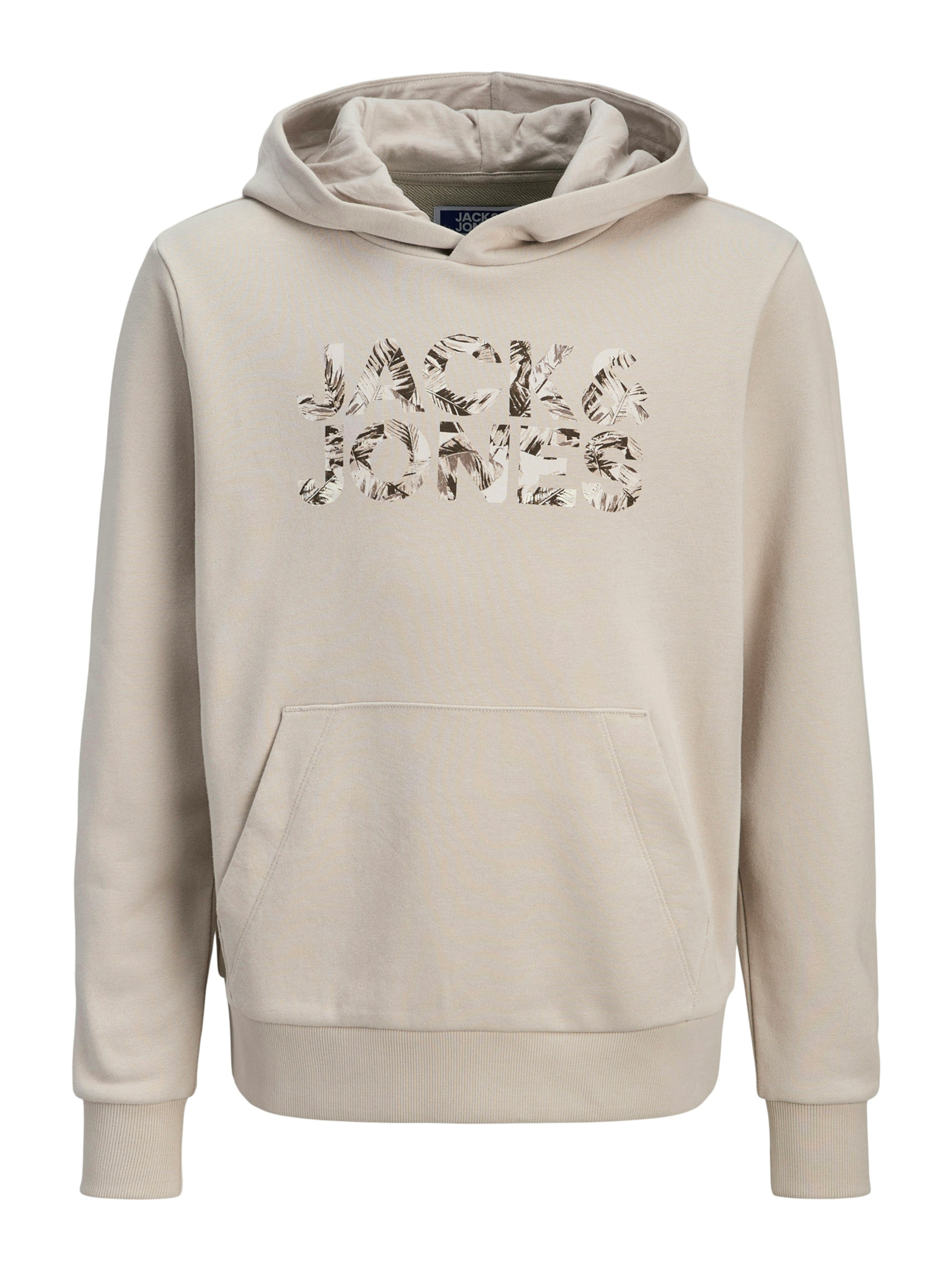 Felpa 'JJEJEFF' di Jack & Jones Junior in beige: frontale