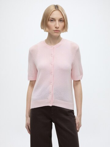 HUGO Gebreid vest 'Scutina_B' in Roze: voorkant