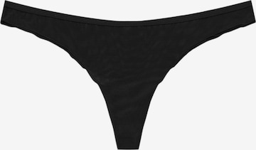 Tanga de la Pull&Bear pe negru: față