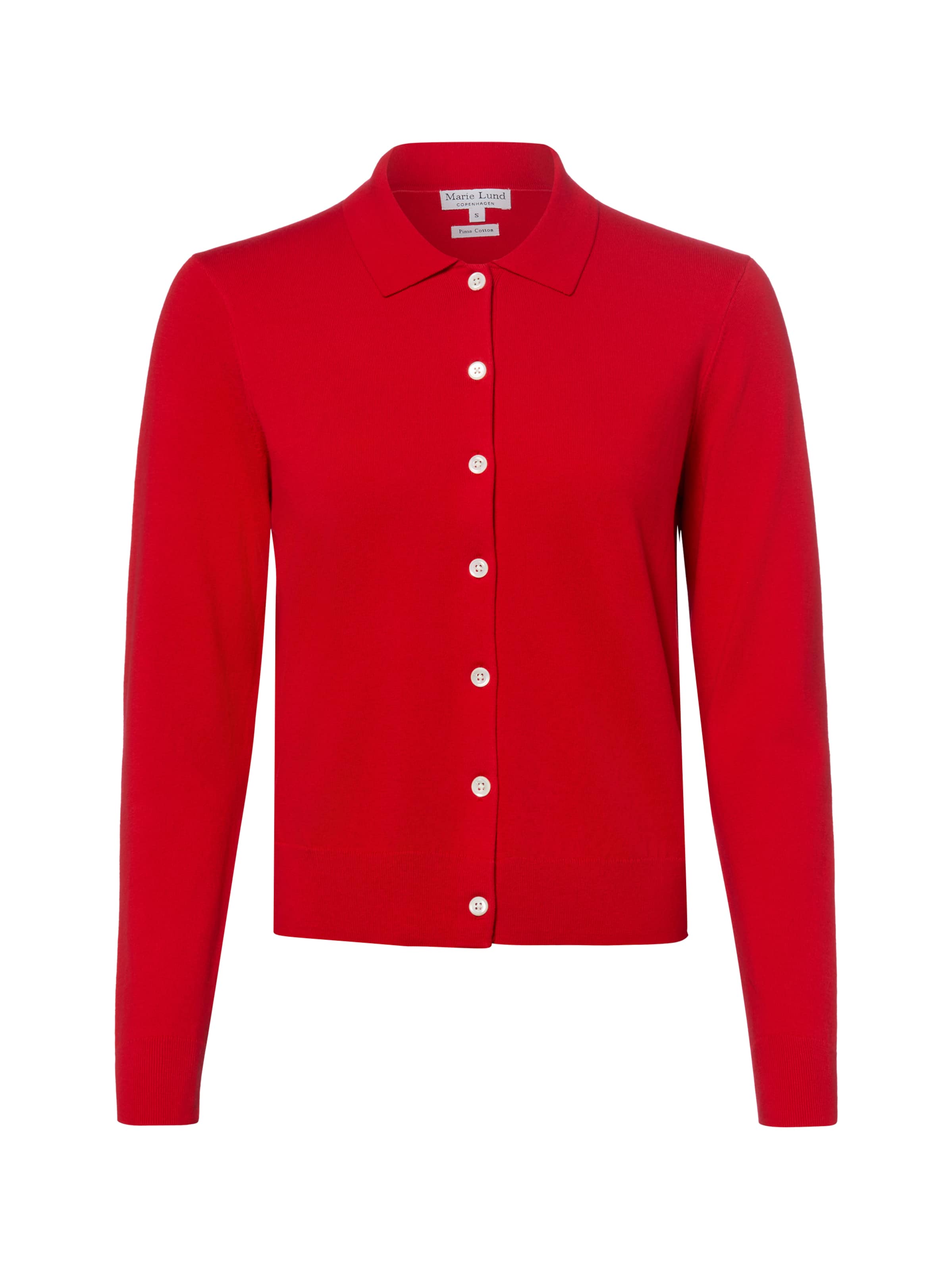 Cardigan Marie Lund en rouge : devant