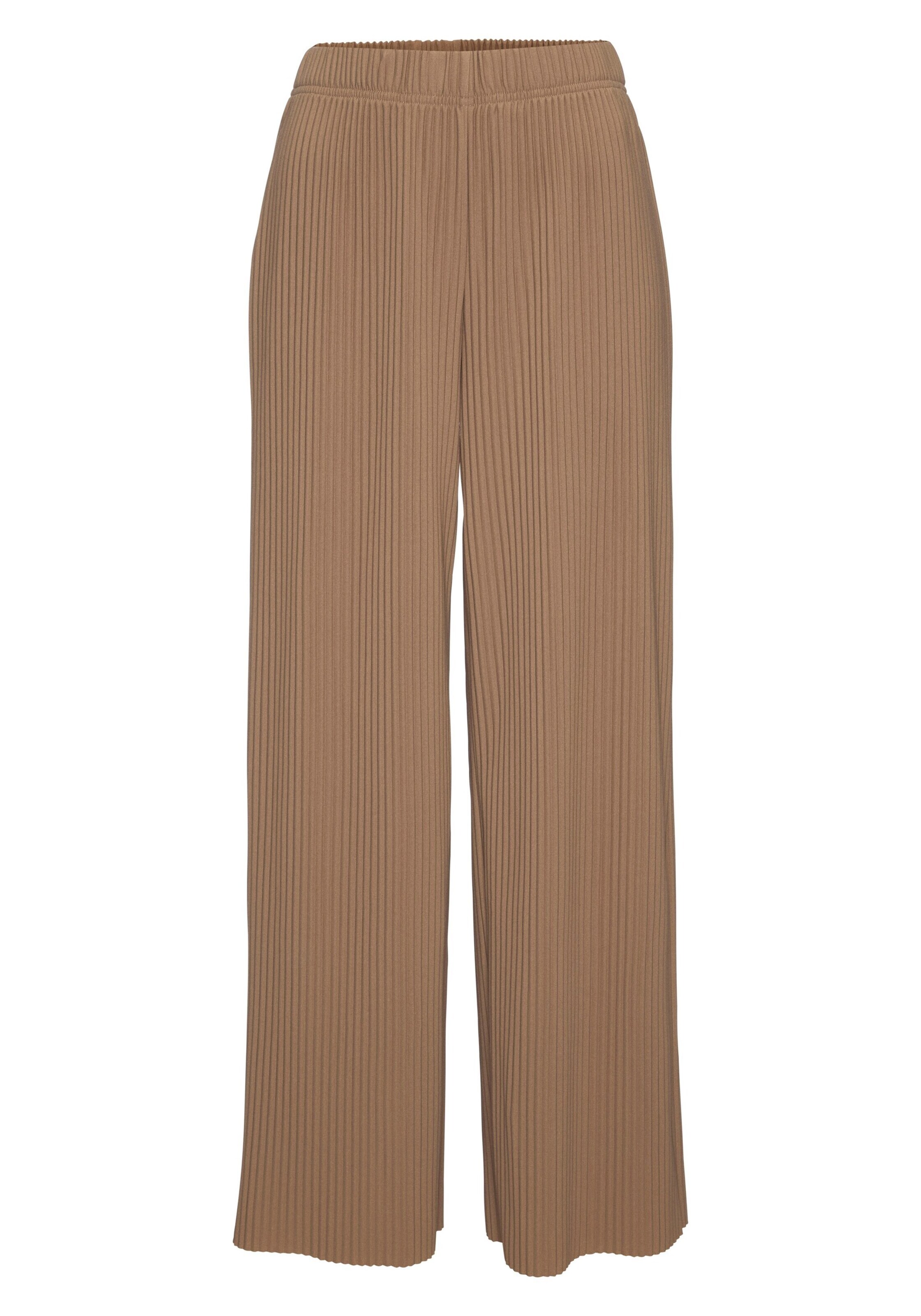 LASCANA Wide leg Pants in Brown: front