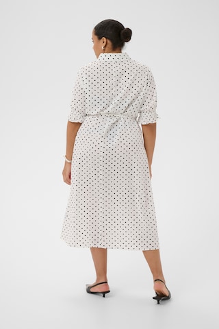 KAFFE CURVE Shirt dress 'Dally ' in White