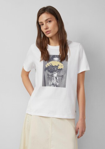 s.Oliver Shirt in Wit: voorkant