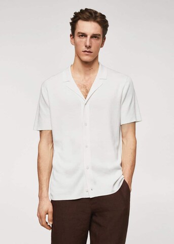 MANGO MAN Regular fit Button Up Shirt 'Milan' in White: front