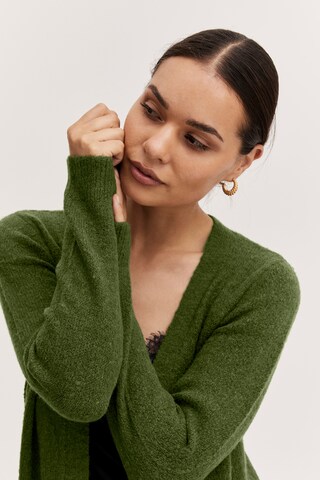 b.young Knit Cardigan in Green