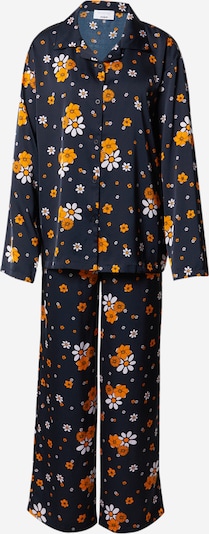 florence by mills exclusive for ABOUT YOU Pyjama 'Marou' en bleu nuit / orange / blanc, Vue avec produit
