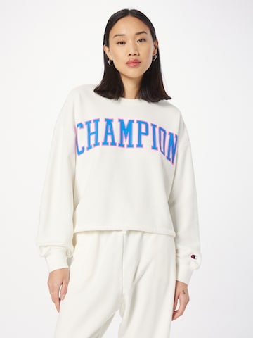 Champion Authentic Athletic Apparel Sweatshirt in White: front