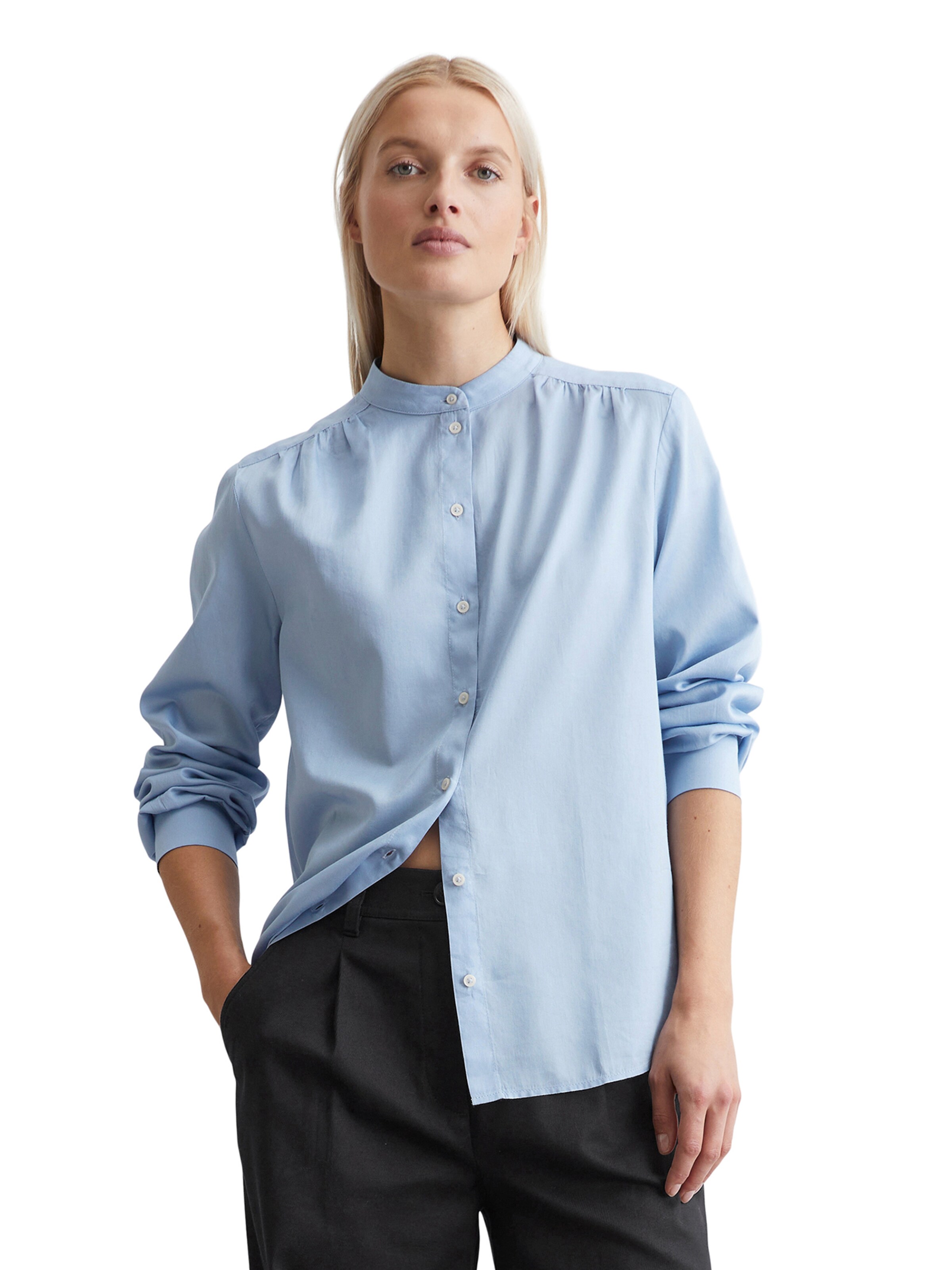 Marc O'Polo Bluse in Blau: Vorderseite