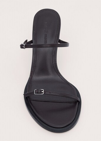 MANGO Pantolette in Braun