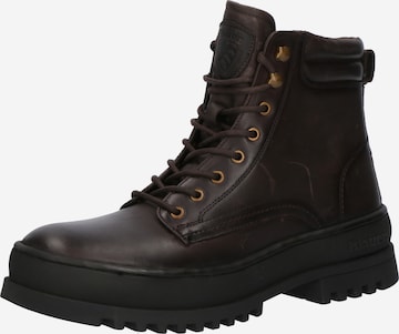 Blauer.USA Ботинки на шнуровке 'IUKA' в Коричневый: спереди