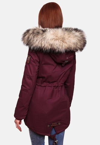 NAVAHOO Winterparka 'Honigfee' in Rot