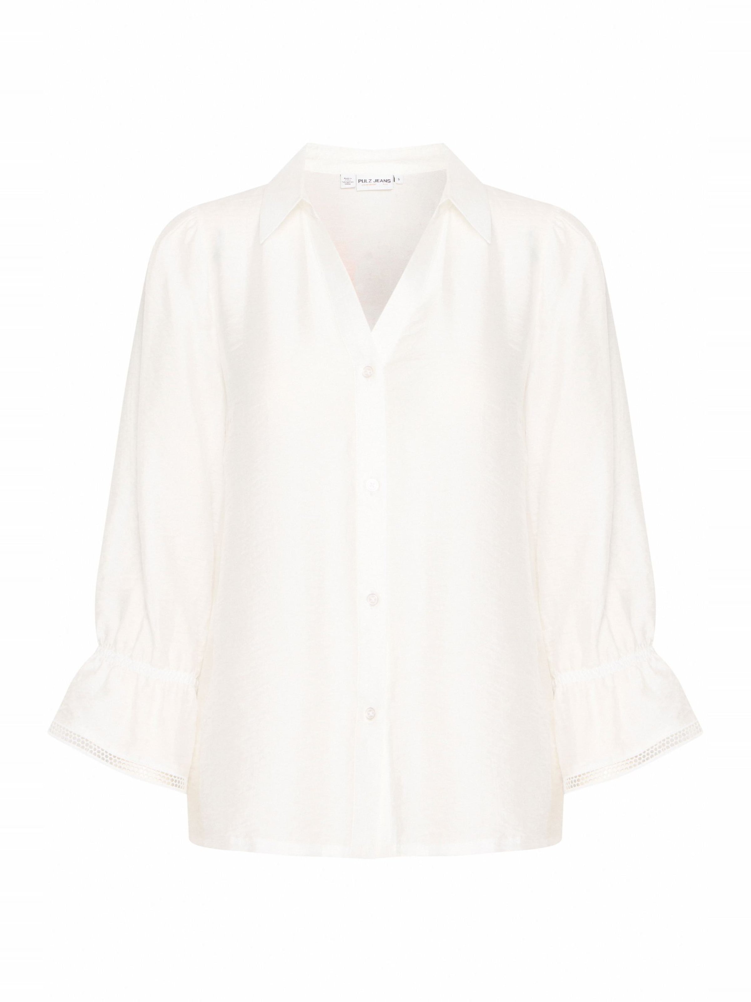 PULZ Jeans Blouse 'Tori' in White: front