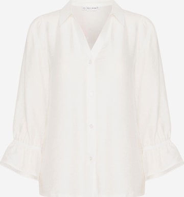 Chemisier 'Tori' PULZ Jeans en blanc : devant