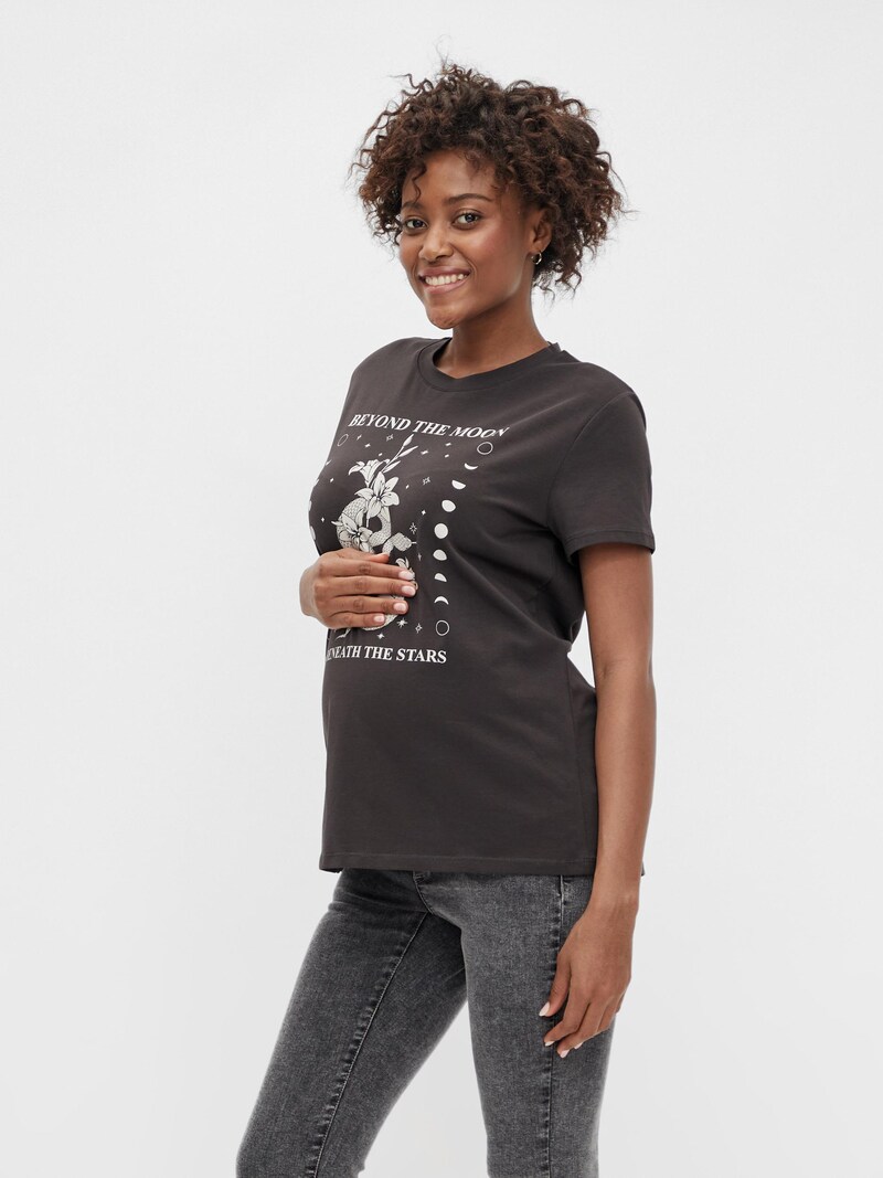Women Clothing MAMALICIOUS T-shirts Dark Brown