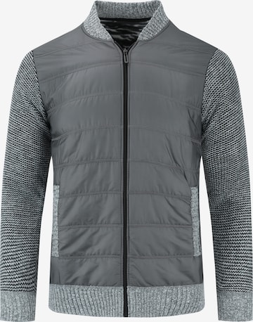 Youthup Strickjacke in Grau: Vorderseite