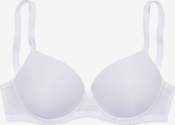 LASCANA T-shirt Bra in White: front