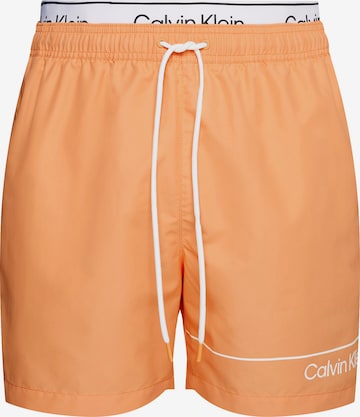 Calvin Klein Swimwear Zwemshorts in Oranje: voorkant