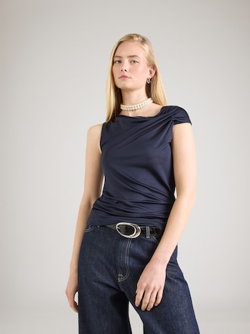 BOSS Top 'Ejoia' in Blauw: voorkant