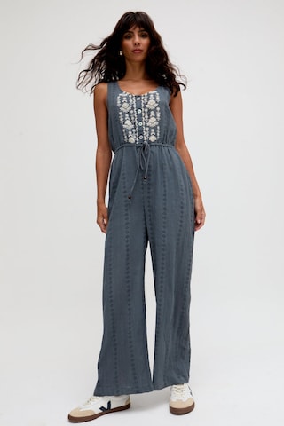 RAFFYA Jumpsuit 'Ana' in Grau: Vorderseite
