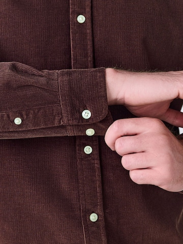 Next Regular fit Button Up Shirt in Red