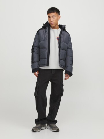 JACK & JONES Winter Jacket 'Otis' in Grey