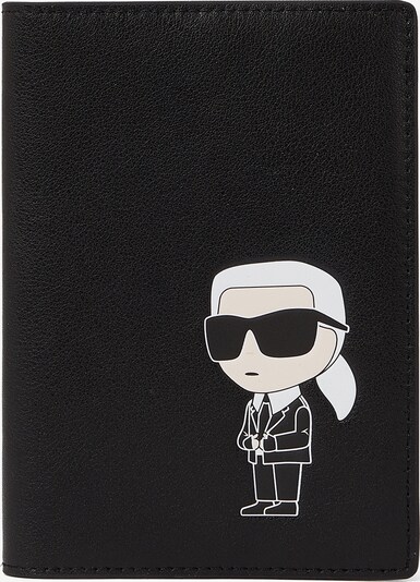 Karl Lagerfeld Porte-monnaies en noir / blanc / coquille d'oeuf, Vue avec produit