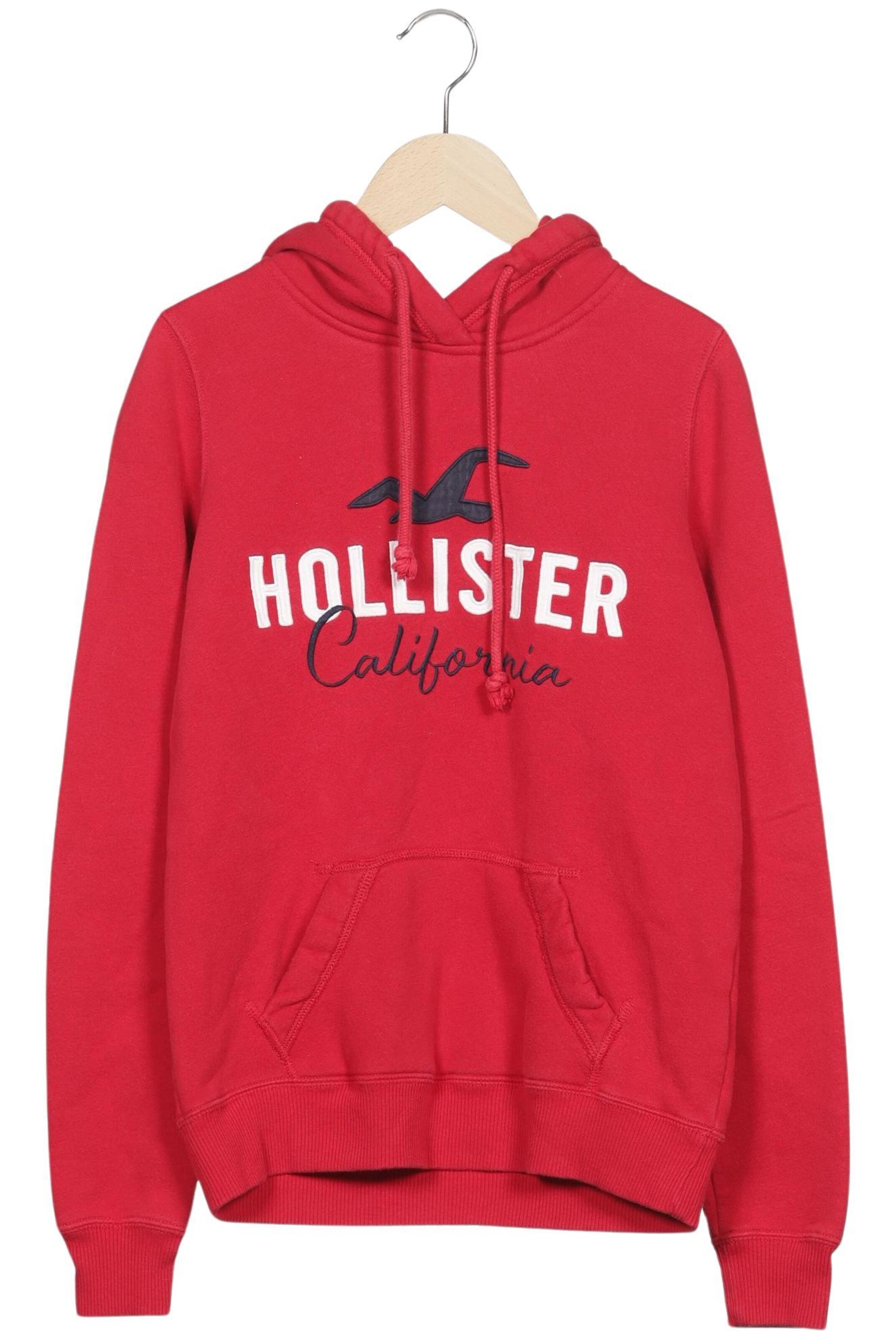 HOLLISTER Sweatshirt & Zip-Up Hoodie in XS in Red: front