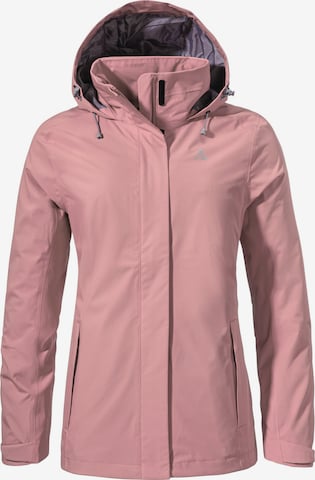 Veste outdoor Schöffel en rose : devant