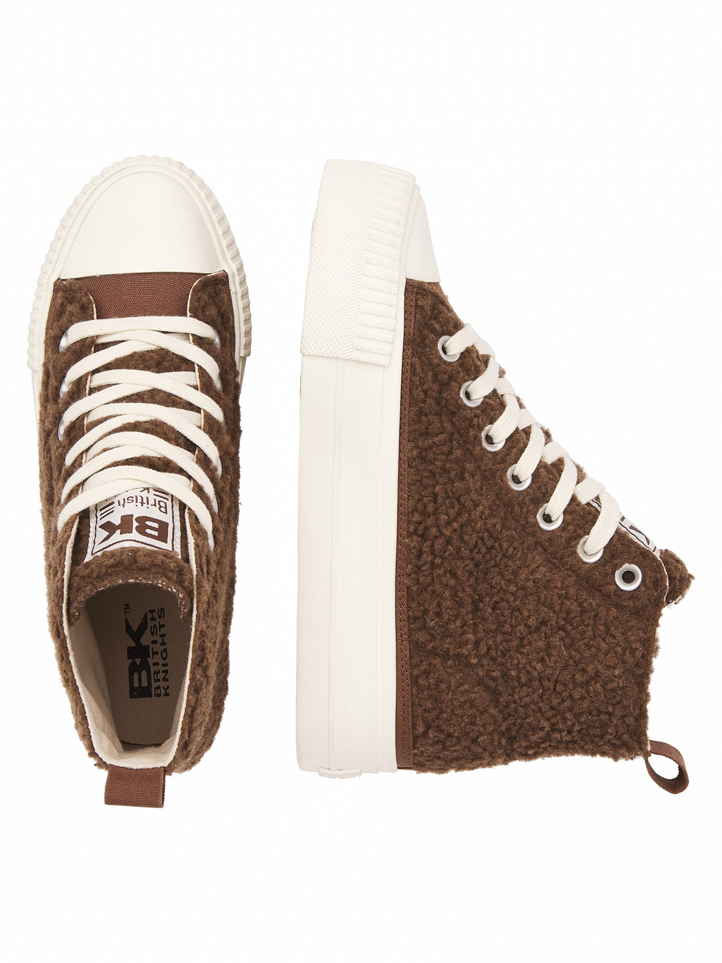BRITISH KNIGHTS Sneakers hoog 'KAYA MID' in Bruin: bovenkant
