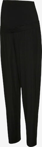 MAMALICIOUS Regular Housut 'MLZABRINA' värissä musta: etupuoli